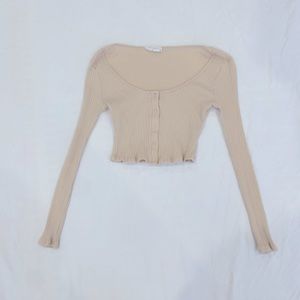 All in favor S cropped cardigan